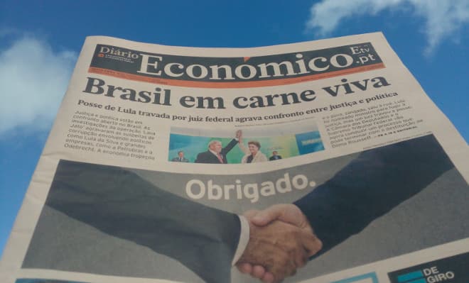 Portuguese financial daily last printed edition