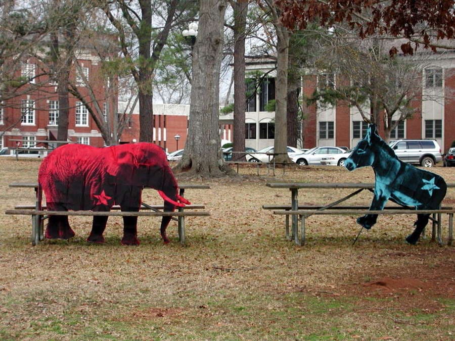 Election day in Alabama. Republicans VS Democtrats