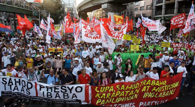 Labor day in Manila, Philippines.