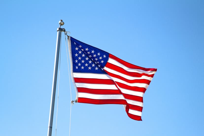 United States flag.