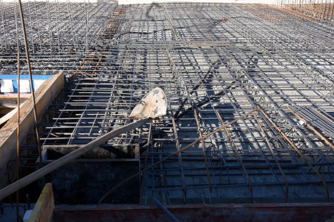 Construction site in Indonesia.