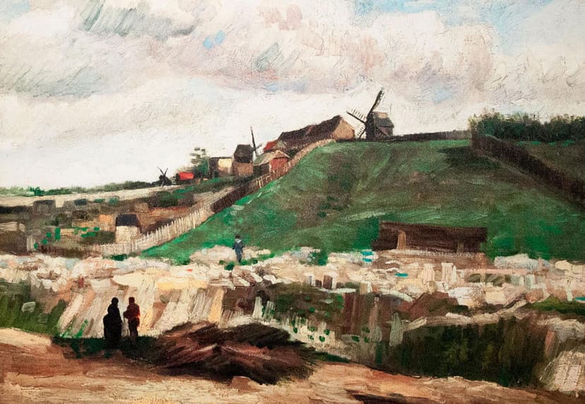 Vincent van Gogh: The Hill of Montmartre with Stone Quarry. Painted in Paris, 1886. Photo by: Szilas.