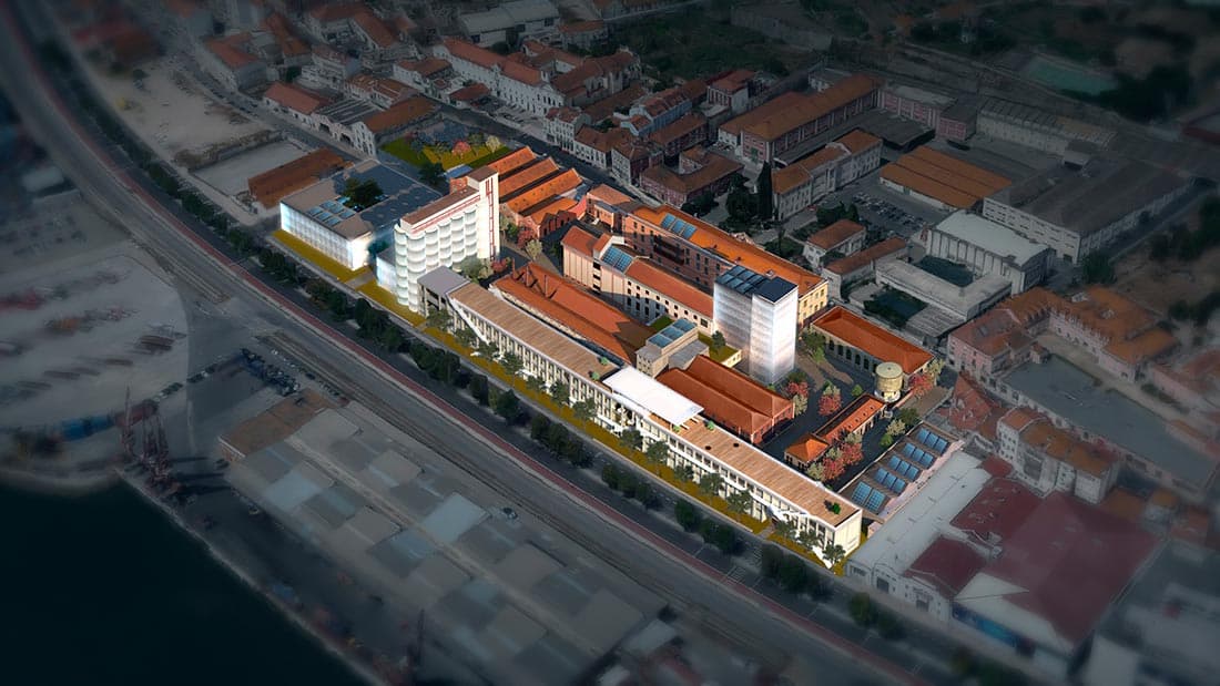 Hub Criativo do Beato, which is being constructed on the Tagus riverside in eastern Lisbon, will host Portuguese and foreign entrepreneurs. (Photo source: Startup Lisboa)